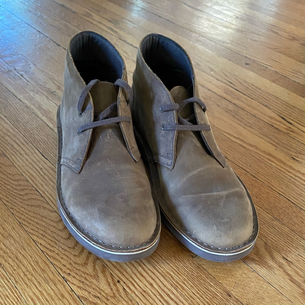 Clarks Leather Desert Boots